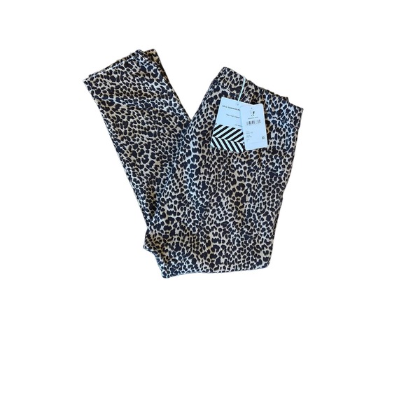 Womens NWT Sandrine Rose‎ Cheetah Leopard Sz Small Knit Pants - Picture 1 of 7